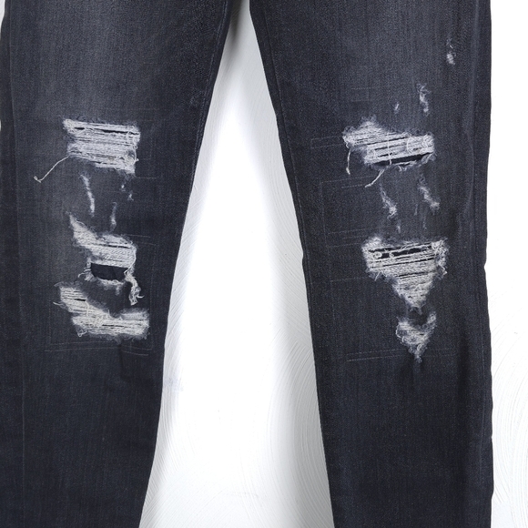 J Brand Affray Asymetric Hem Busted Knee Jeans 26 - Picture 3 of 11